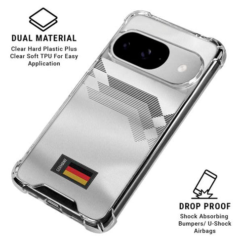 Germany Soccer Flag Google Pixel 10 Clear Case